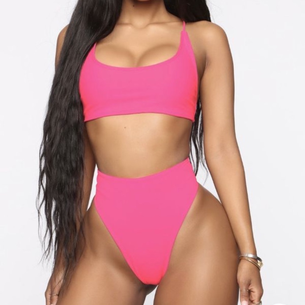 Fashion Nova Ibiza swimsuit top and bottom NWT